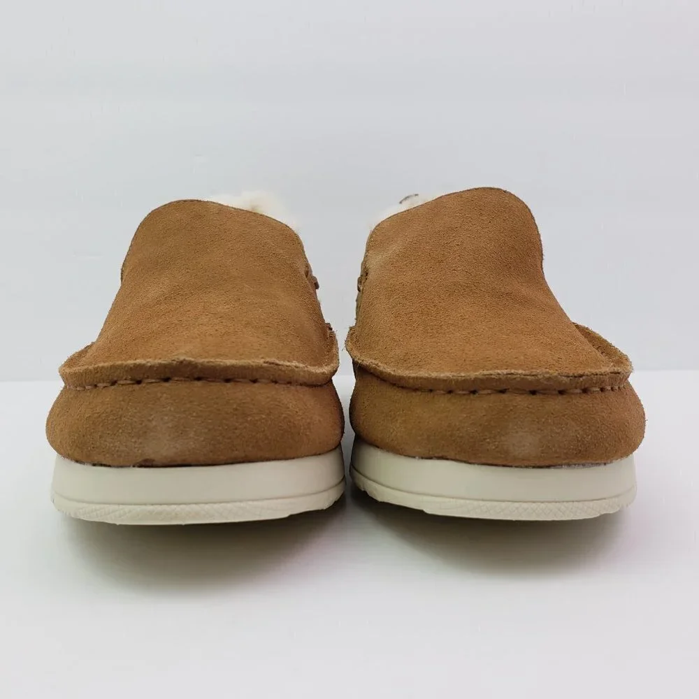 NEW Sperry Moc Sider WR Mens Size 9 Tan Suede Comfort Lined Shoes STS23726